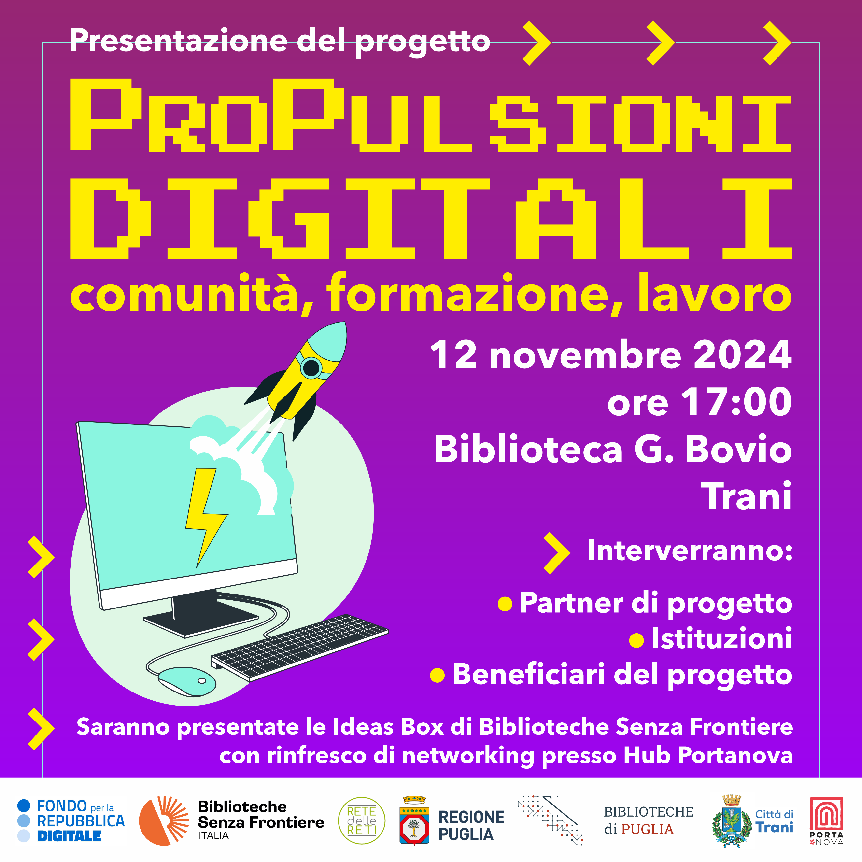 Presentazione del progetto “(PRO)Pulsioni Digitali"